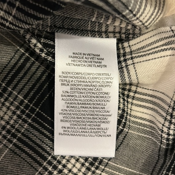 NEW Polo Ralph Lauren Western Black White Plaid Ruffled Button Down XS TP - Picture 14 of 17